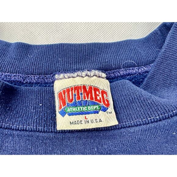 Vintage 90s University Of Notre Dame Fighting Irish Large‎ Crewneck Sweatshirt - Picture 2 of 6